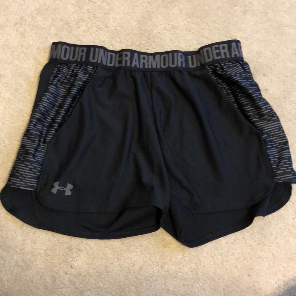 Under Armour shorts.
